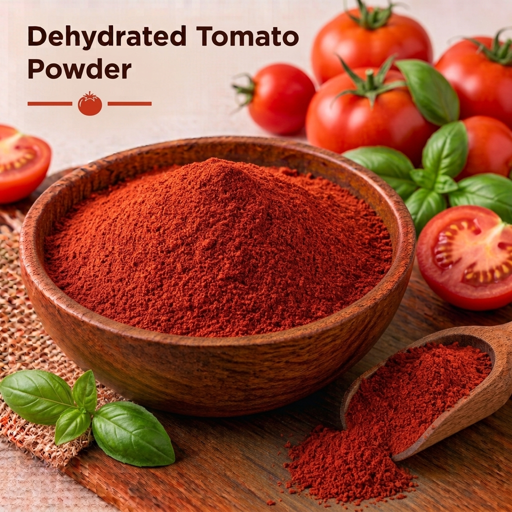 Tomato powder from the vegetable and spice range